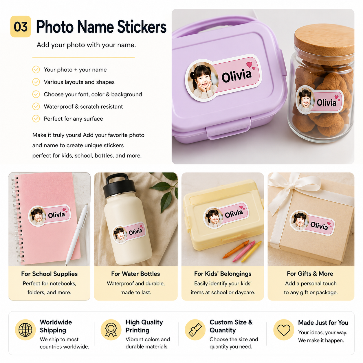 03 Photo Name Stickers