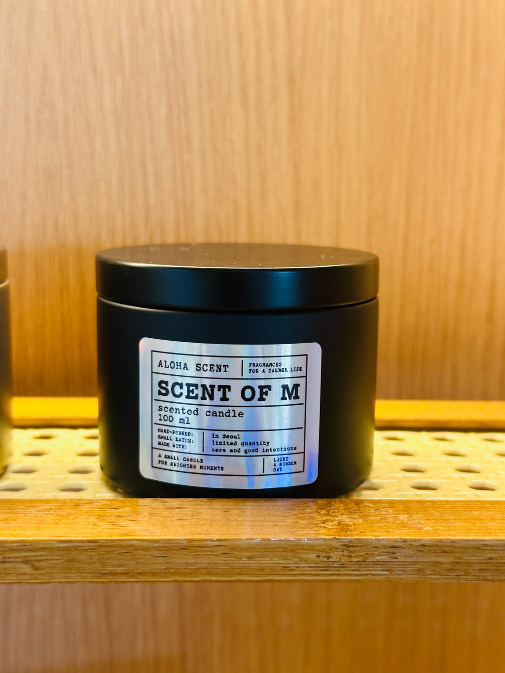 ALOHA SCENT SCENT OF M 100 ml scented candle front view